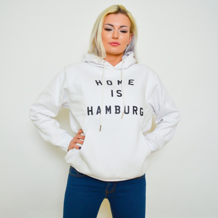 HOME IS HAMBURG HOODIE – WHITE